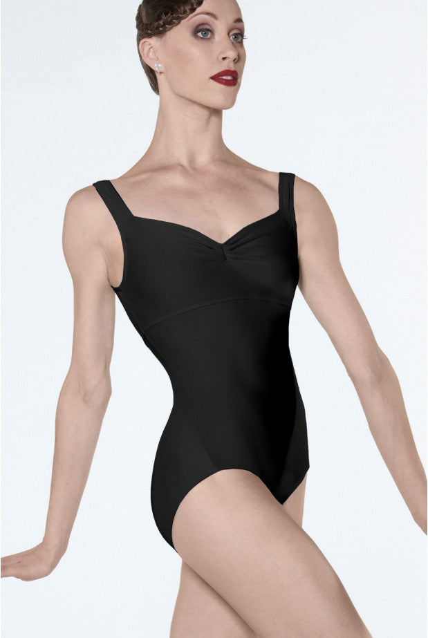 Pinch front tank leotard with seam (Wear Moi #GALATE)