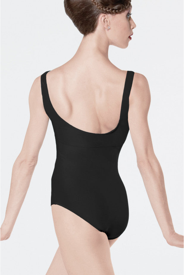 Pinch front tank leotard with seam (Wear Moi #GALATE)