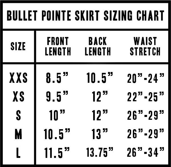 Classic Pull On Skirt Adult (Bullet Pointe)