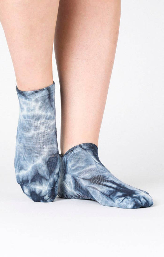 Washout Grip Sock: M/L / Blue Ink