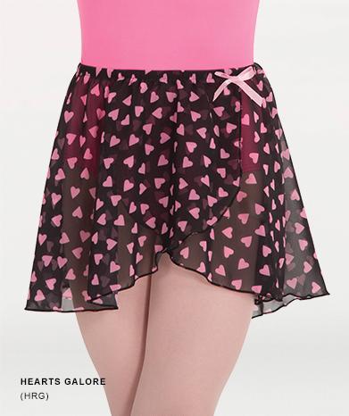 Printed Mock Wrap Ballet Skirt Girls (Bodywrappers)