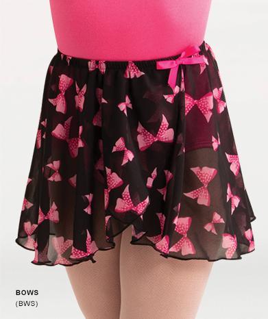 Printed Mock Wrap Ballet Skirt Girls (Bodywrappers)