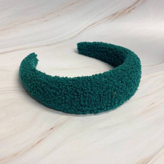 Teddy Cozy Headband: Green