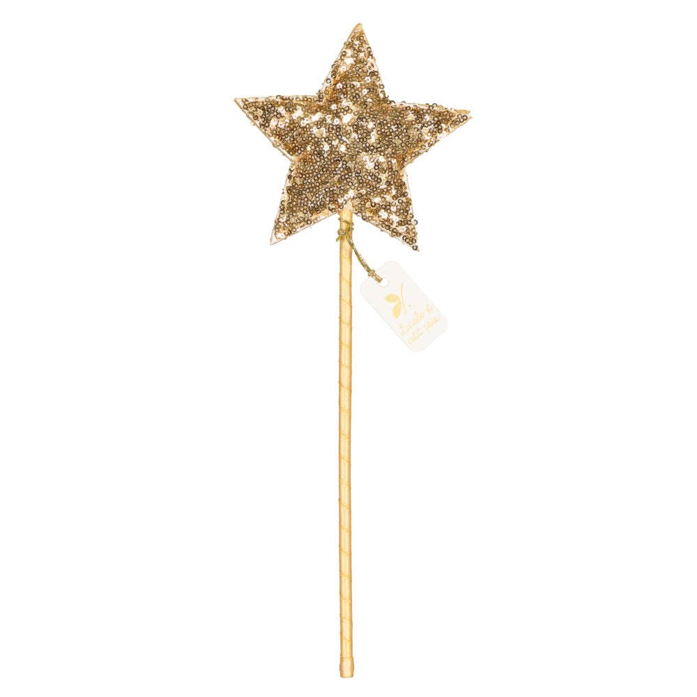 Magic wand - gold sequins