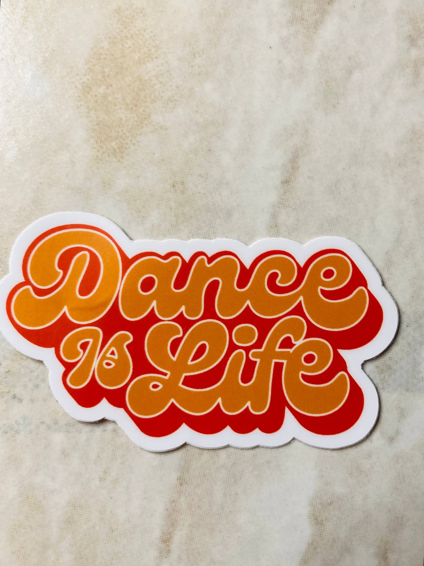 Dance Is Life Vinyl Sticker, 3" x 1.75"
