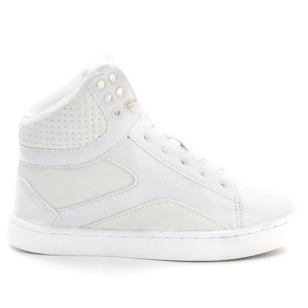 Pastry Pop Tart Glitter Youth Sneaker in White