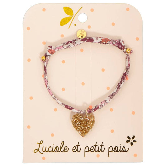 Liberty Ava spring bracelet (gold heart)