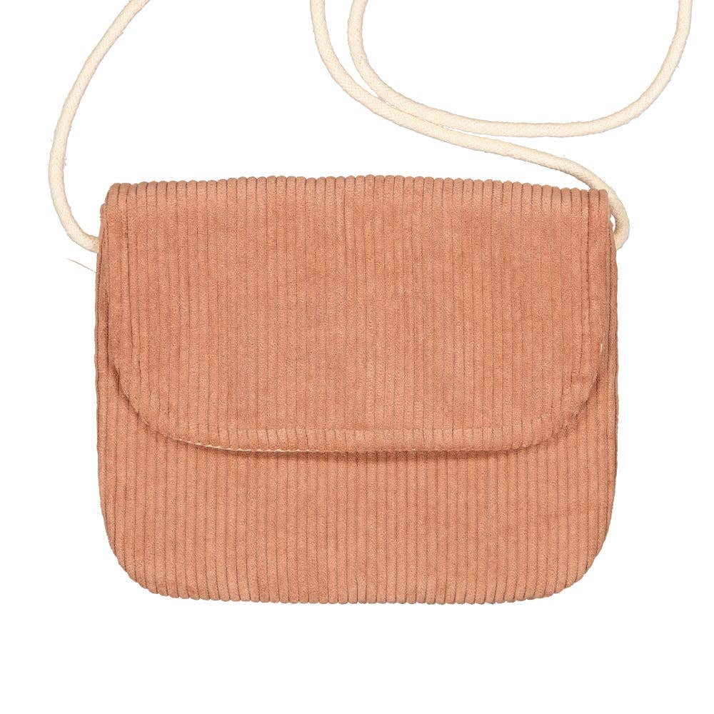 Handbag - Pink corduroy