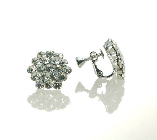 AZ0015-1 16mm Crystal Cluster Earrings (Clip-ons) – FH2 Competition Jewelry Collection TM