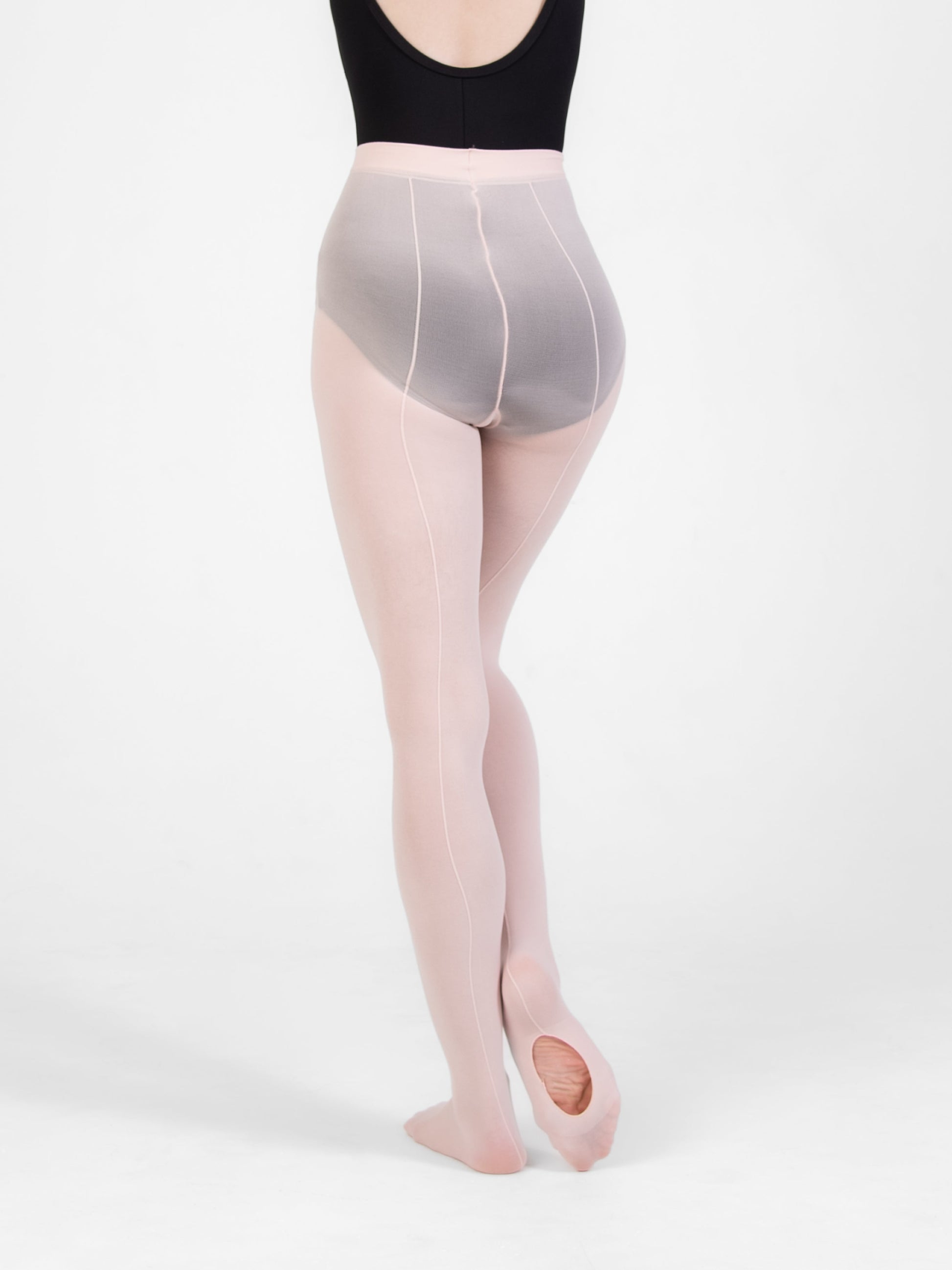 TotalSTRETCH Back Seam Knit Waist Convertible Tights (Body Wrappers A39/C39)