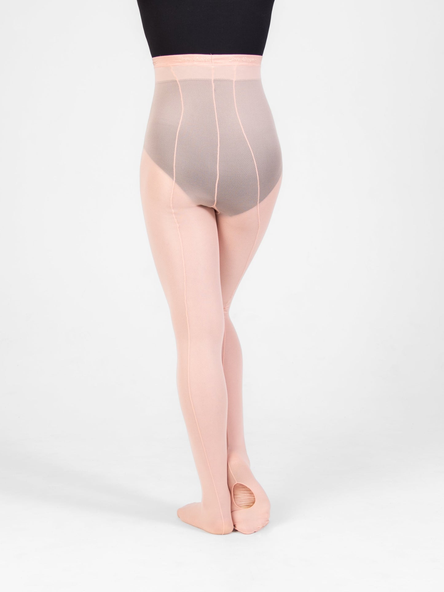 TotalSTRETCH Back Seam Regular Mesh Convertible Tights (Body Wrappers A45/C45)