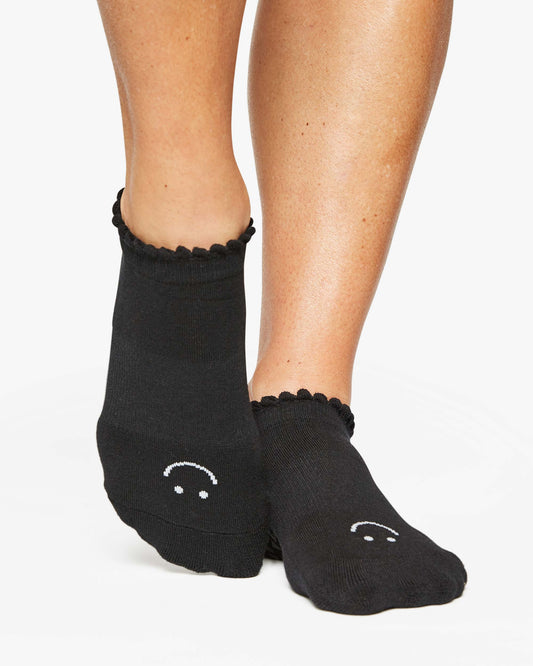 Happy Grip Sock: M/L / Black